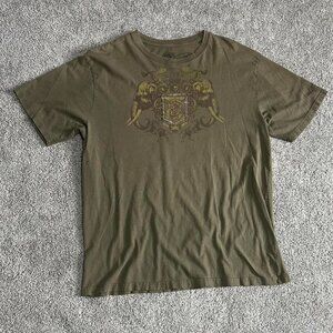 Men's Green and Khaki T-shirt